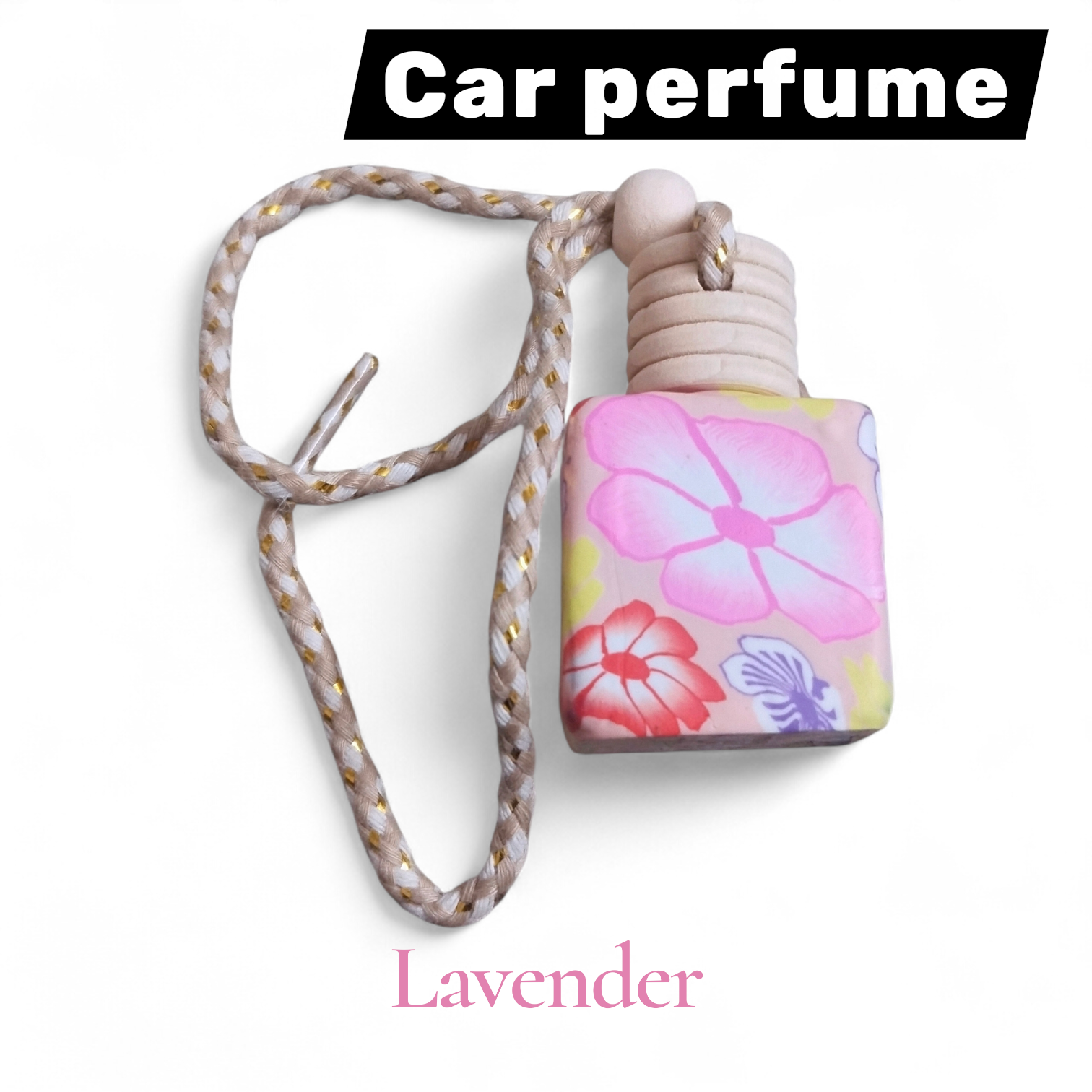Lavender Scent Car Air Freshener Perfume - Long Lasting Fresh Fragrance